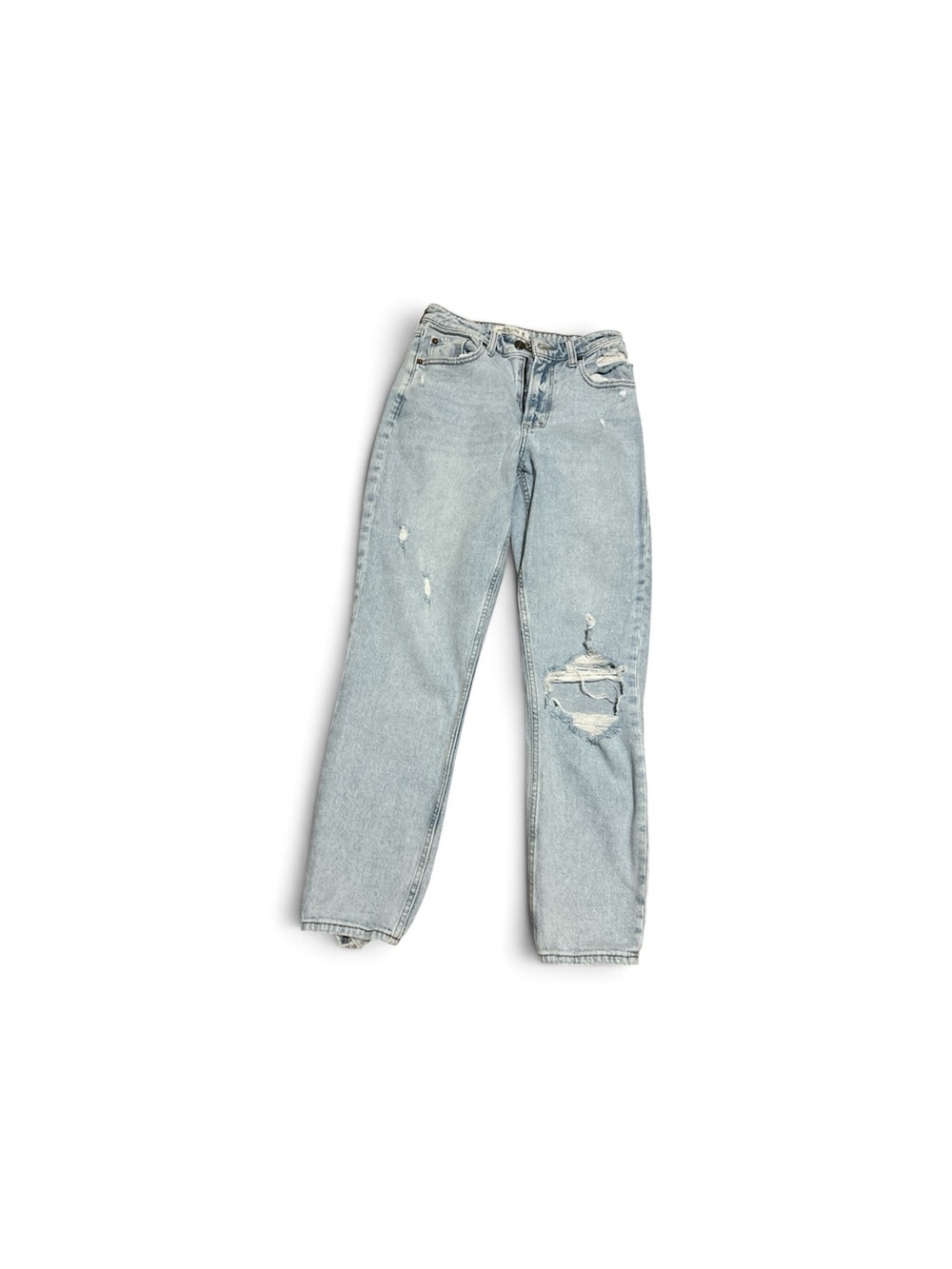 Abercrombie & Fitch Light Blue Distressed Boyfriend Jeans